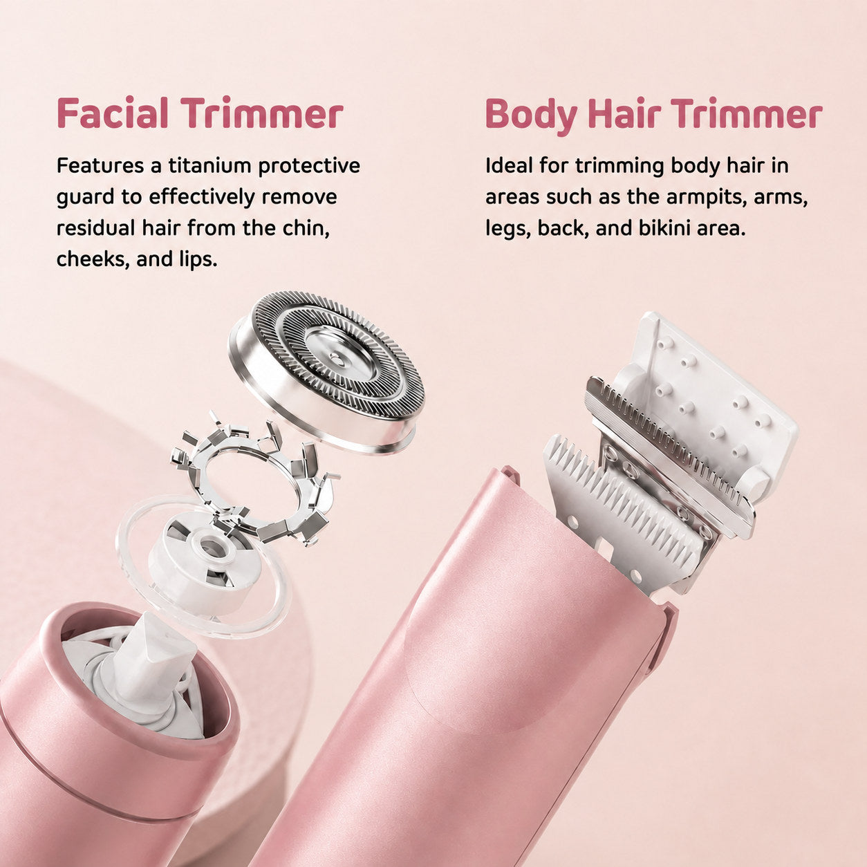 Cordless 2-in-1 Facial & Body Trimmer