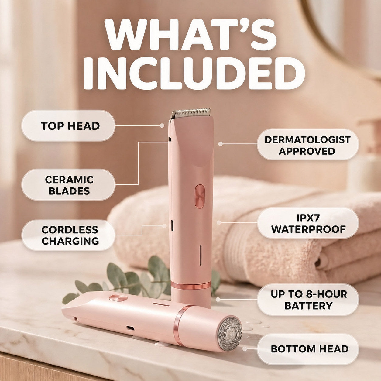 Cordless 2-in-1 Facial & Body Trimmer