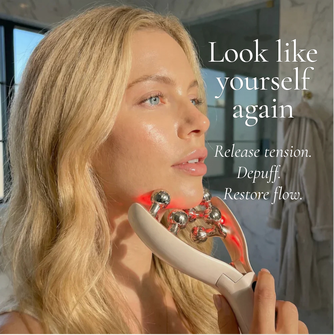 EMS Lymphatic Drainage Face Massager lifestyle photo 1