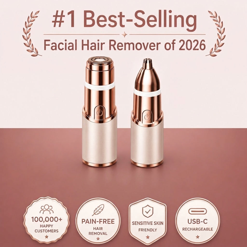 GlowTrim 2-in-1 facial hair and eyebrow trimmer - photo 1