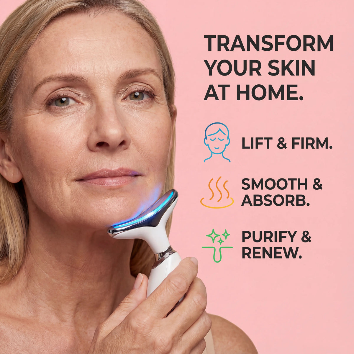 7-in-1 EMS Microcurrent LED Facial Sculptor