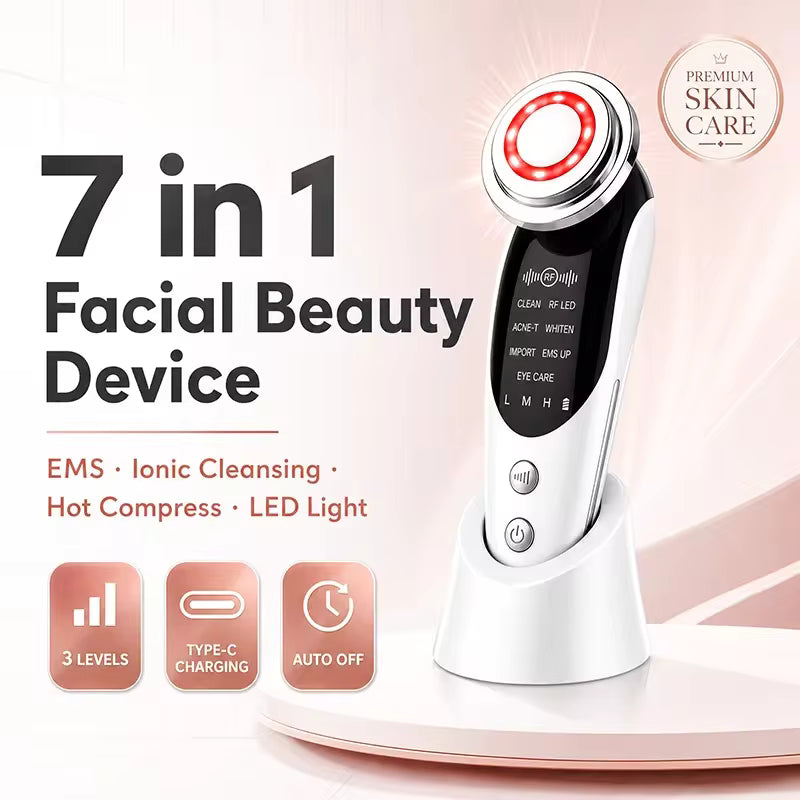 7-in-1 RF Microcurrent Face Massager