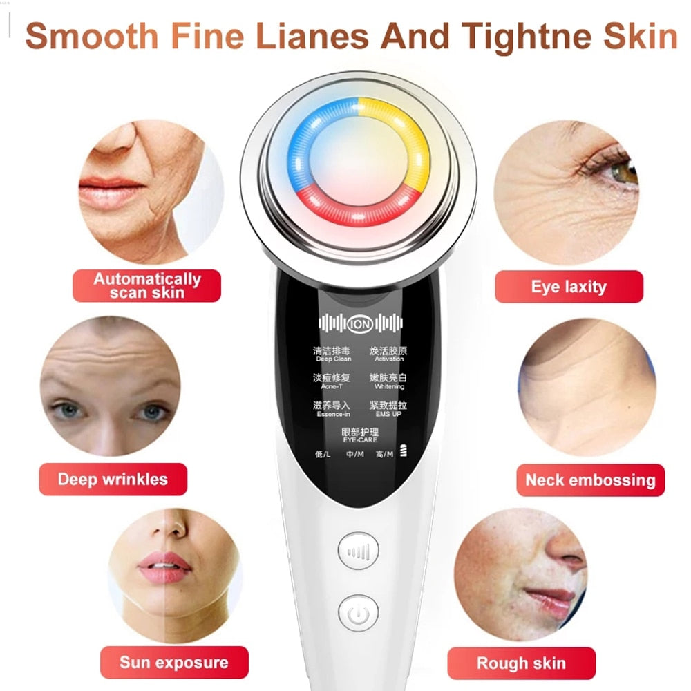 7-in-1 RF Microcurrent Face Massager