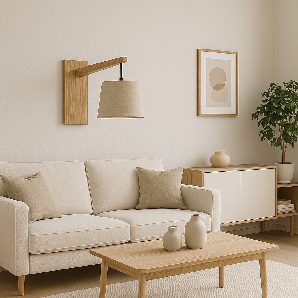 Oak Panel Wall Lamp