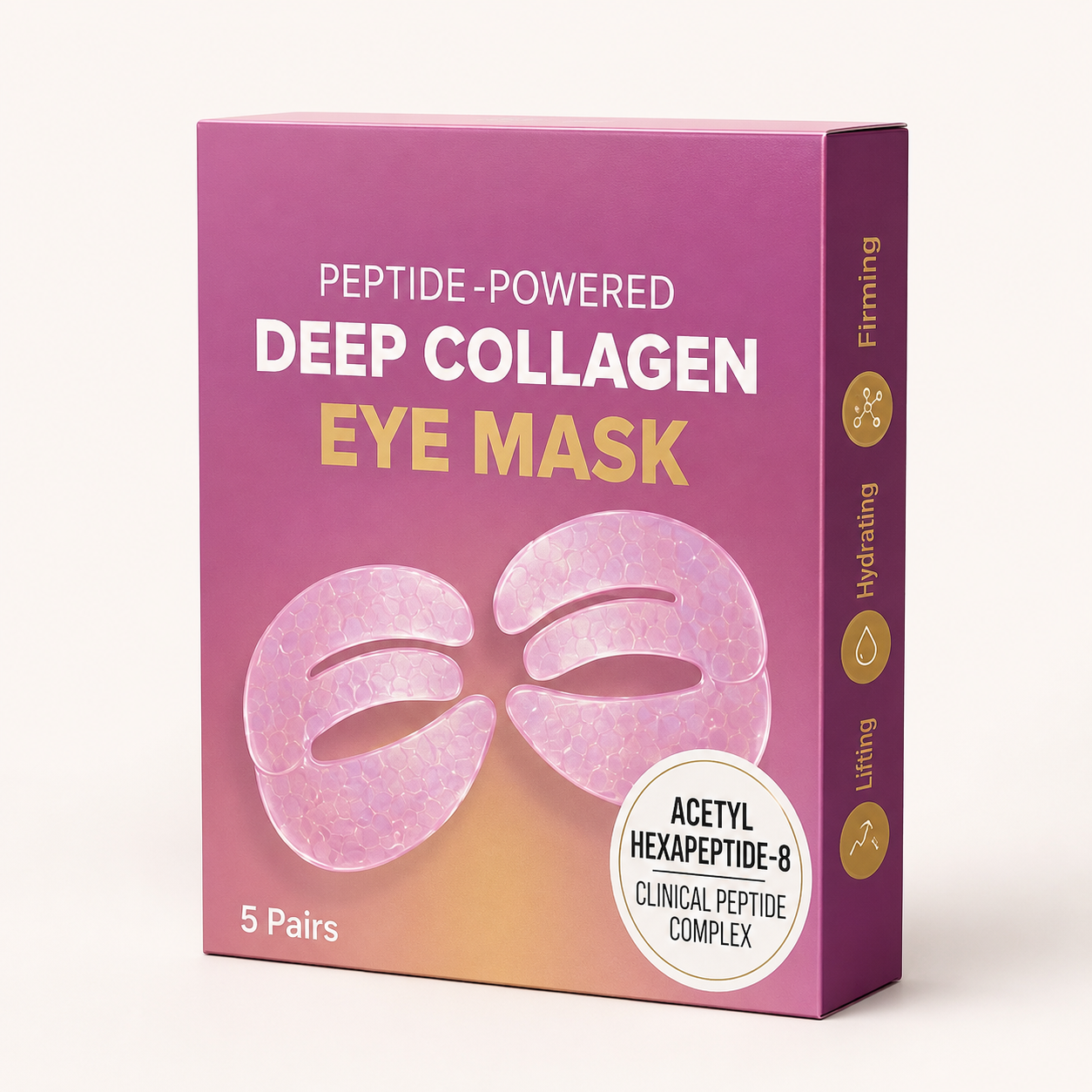 Peptide Collagen Under-Eye Hydrogel Patches (5 Pairs)